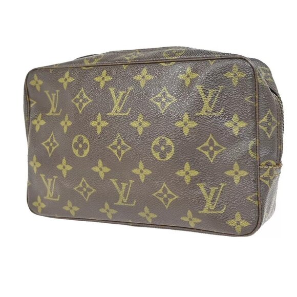 LOUIS VUITTON Trousse Toilette 23 Clutch Hand Bag Monogram Brown - Picture 4 of 15